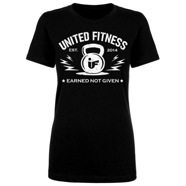 UNITED FITNESS - EARNED NOT GIVEN - WOMEN'S FITTED T-SHIRT - $49ZD25$ Thumbnail