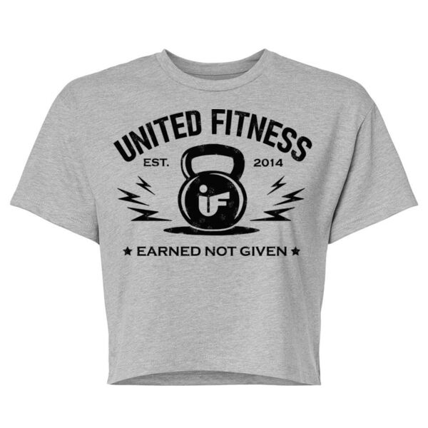 UNITED FITNESS - EARNED NOT GIVEN - WOMEN'S CROPPED T-SHIRT - $DUY8J7$ Thumbnail