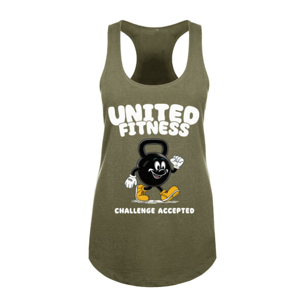 UNITED FITNESS - CHALLENGE ACCEPTED - WOMEN'S FITTED TANK TOP - $K4MG9C$ Thumbnail