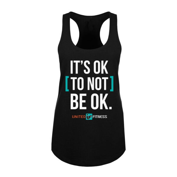IT'S OK TO NOT BE OK - WOMEN'S FITTED TANK TOP - $8YQBWP$ Thumbnail