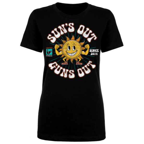 SUN'S OUT GUNS OUT - WOMEN'S FITTED T-SHIRT - $PZ9JMW$ Thumbnail