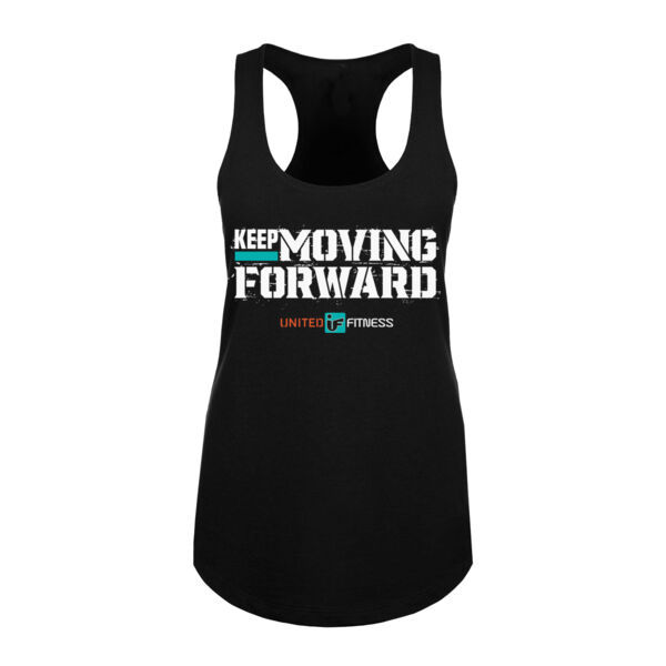 KEEP MOVING FORWARD - WOMEN'S FITTED TANK TOP - AQT95U Thumbnail