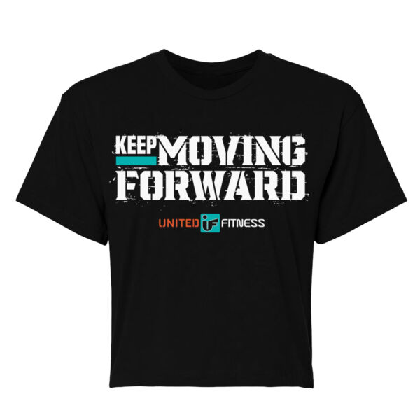 KEEP MOVING FORWARD - WOMEN'S CROP T-SHIRT - AQT95U Thumbnail