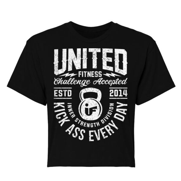 KICK ASS EVERY DAY - WOMEN'S CROP T-SHIRT - M26CRV Thumbnail