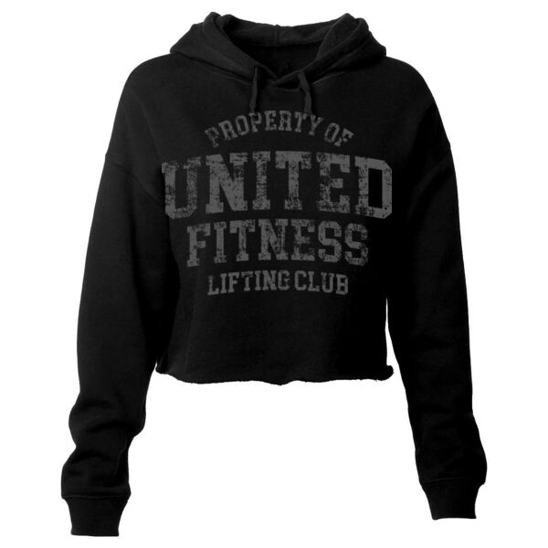 LIFTING CLUB - WOMEN'S CROP HOODIE - MQKT1J Thumbnail