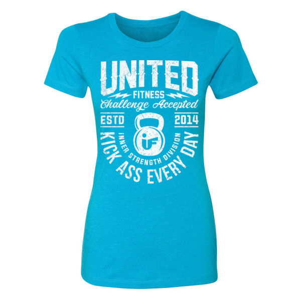 KICK ASS EVERY DAY - WOMEN'S FITTED T-SHIRT - M26CRV Thumbnail